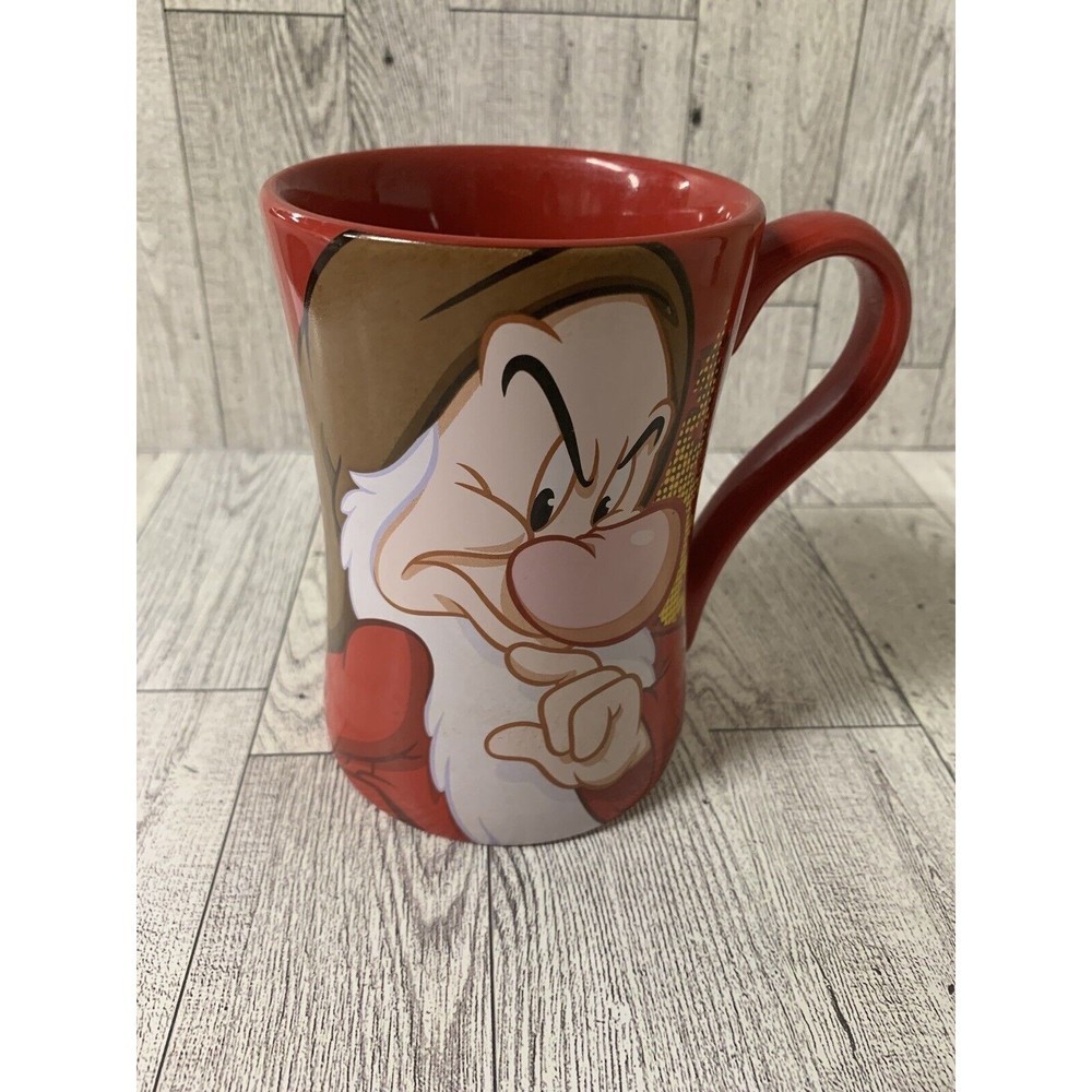 Disney Store Grumpy Stubborn & Vexed Mug Cup Snow‎ White & The Seven Dwarfs Mug